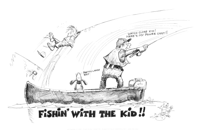 Fish'n With the Kid Print