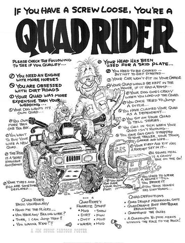 Quad Rider Poster
